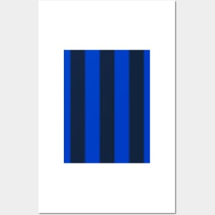 Sunderland Retro Blue Navy Striped Away 2008 Posters and Art